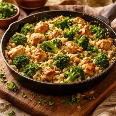 Image of 20 Minute Chicken Rice with Broccoli K