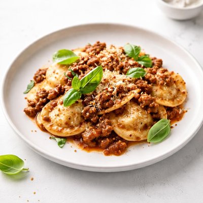 Image of 20 Minute Easy Ravioli or Tortellini Bolognese