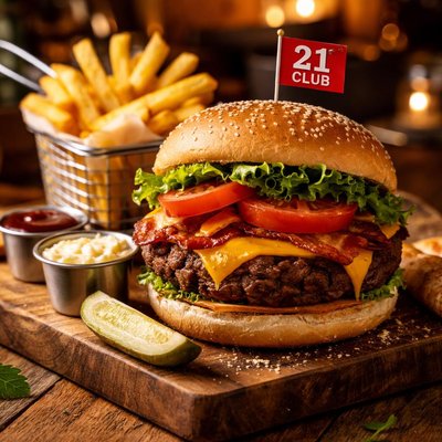 Image of 21 Club Hamburger