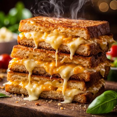 Image of 3 Cheese Toasted Sandwiches