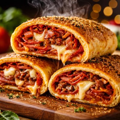Image of 3 Meat Stromboli