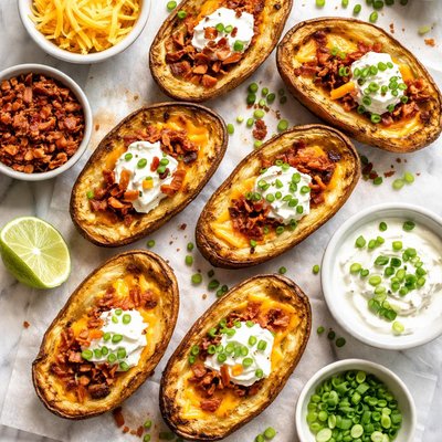 Image of 5 Ingredient Baked Potato Skins