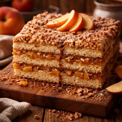 Image of 5 Layer Peach Cobbler Coffee Cake