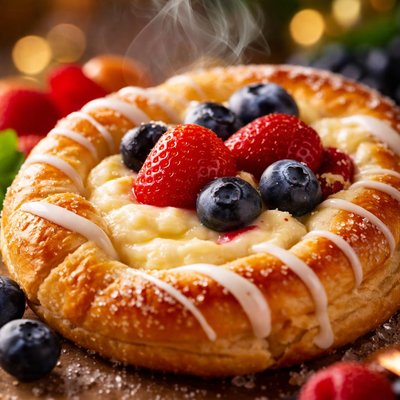 Image of 5 Minute Cheese Fruit Danish