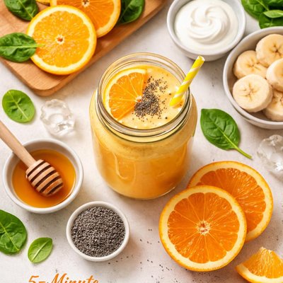 Image of 5 Minute Orange Smoothie