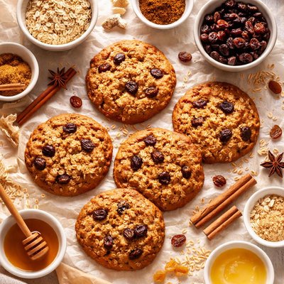 Image of 5 Spice Oatmeal Raisin Cookies