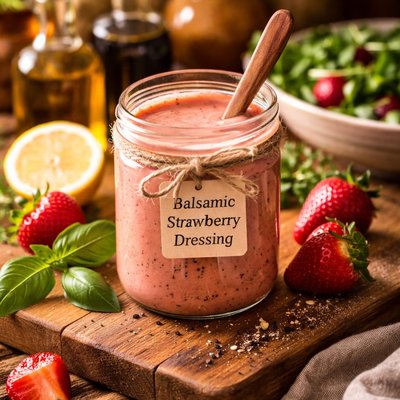 Image of 5 Star Balsamic Strawberry Salad Dressing