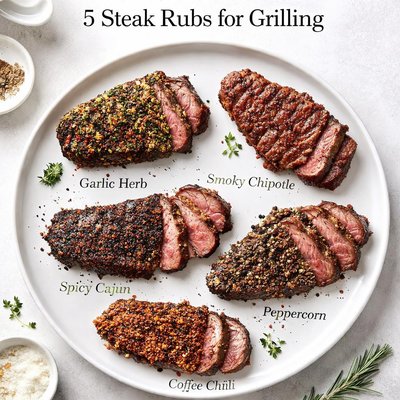 Image of 5 Steak Rubs for Grilling