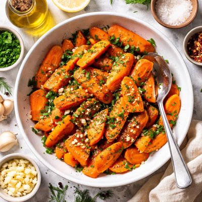 Image of 7 Minute Steamed Carrots with Herbs