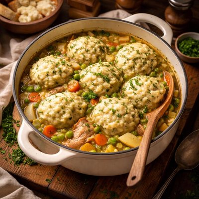 Image of 7 Vegetable Chicken Stew with Dumplings