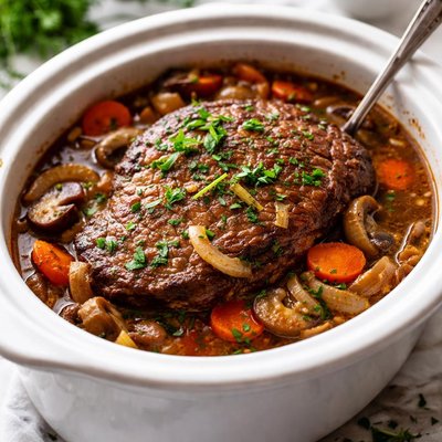 Image of A 1 Round Steak Crock Pot