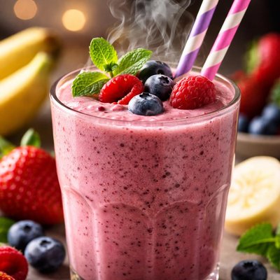 Image of A Berry Good Banana Smoothie