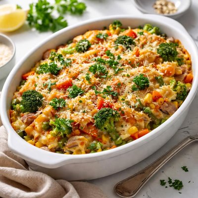 Image of A Different Crock Pot Vegetable Casserole