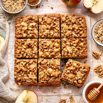 Image of A Healthier Apple Nut Snack Cake