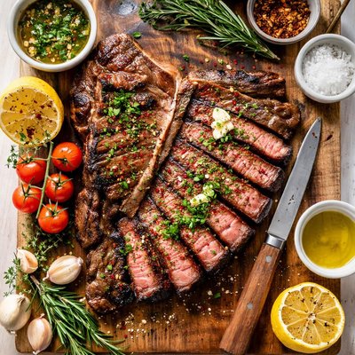 Image of A Kicking Porterhouse Steak