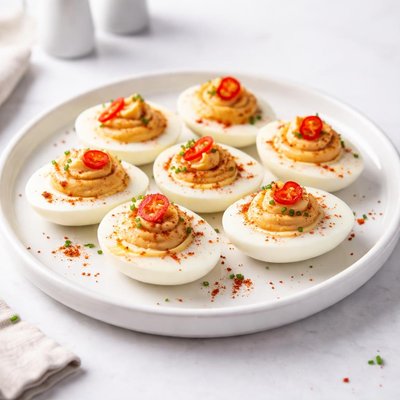 Image of A Little Bit Spicy Deviled Eggs