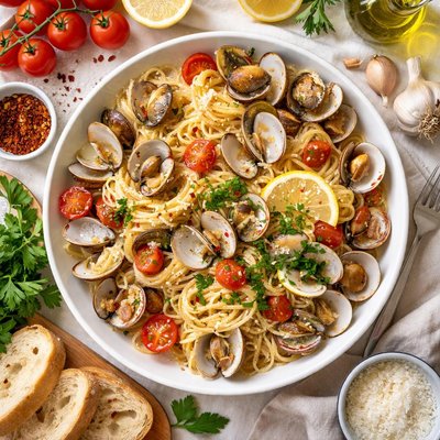 Image of A New Spaghetti with Clams