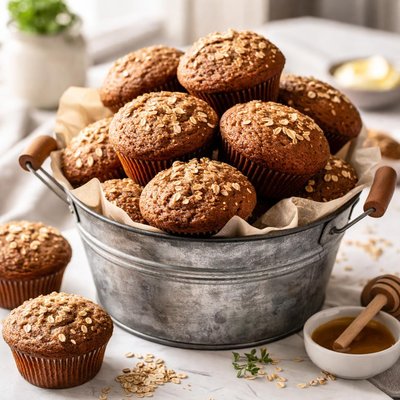 Image of A Pail Full of Bran Muffins
