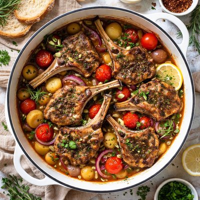 Image of A Pot of Lamb Chops
