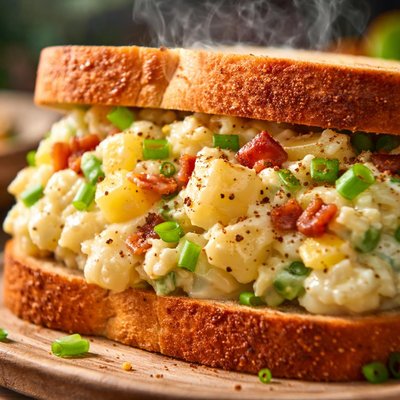 Image of A Potato Salad Sandwich