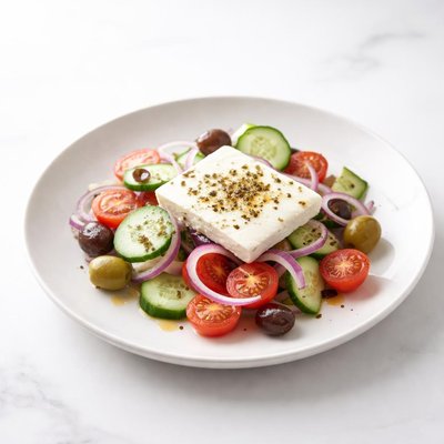 Image of A Simple Greek Salad