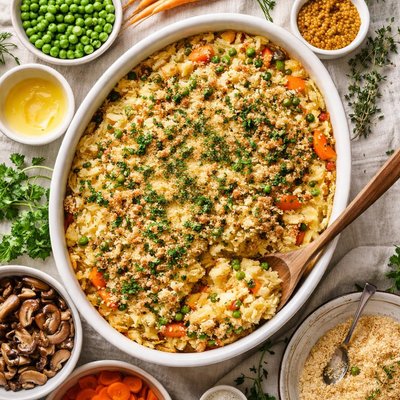 Image of A Vegetarian Finnish Mashed Potato Casserole
