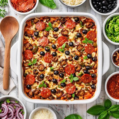 Image of A Whole Lotta Pizza Casserole