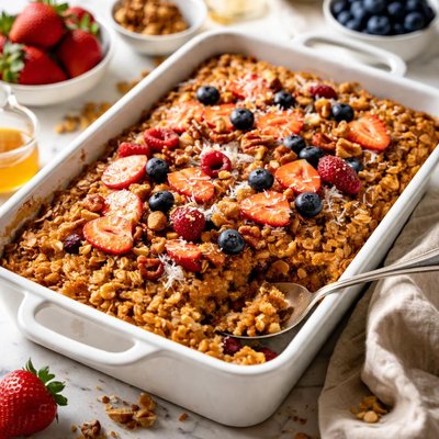 Image of Absolute Best Ovenight Baked Oatmeal