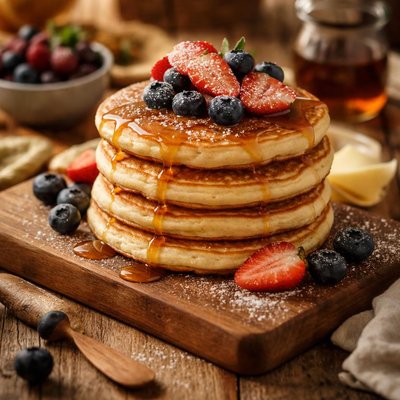 Image of Absolutely Guilt Free Lazy Morning Pancakes