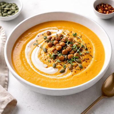 Image of Acorn Squash and Sweet Potato Soup Vegetarian