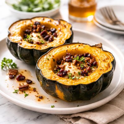 Image of Acorn Squash Microwave Baked