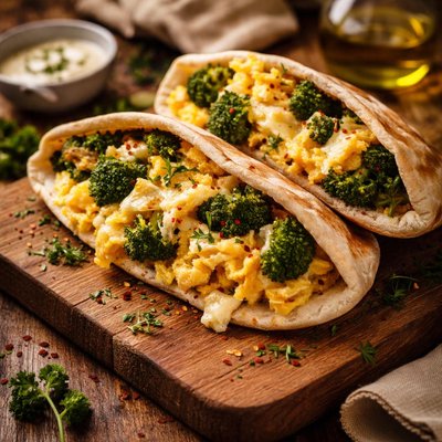 Image of Ad Hoc Pita with Broccoli Egg and Cheese