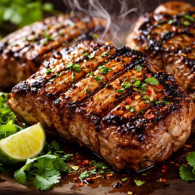 Image of Adobe Grilled Pork Chops