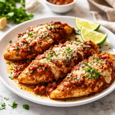Image of Adobo Salsa Parmesan Chicken Quick Easy