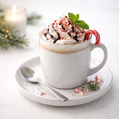 Image of Adult Mint Hot Chocolate Christmas Nightcap