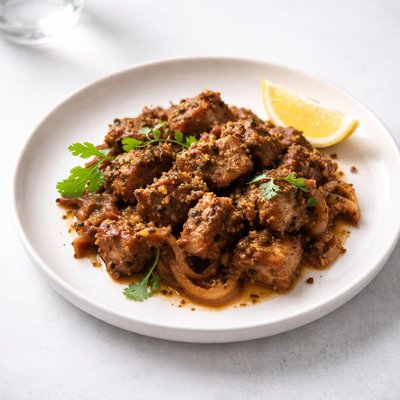 Image of Afelia Pork in Coriander Wine