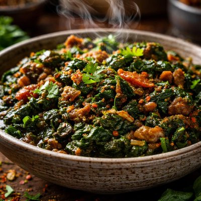 Image of Afghani Inspired Spinach Dish