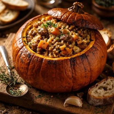 Image of African Pearl Barley Pumpkin Pot