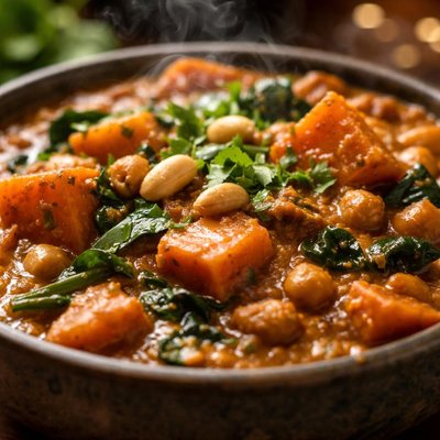 Image of African Sweet Potato and Peanut Stew