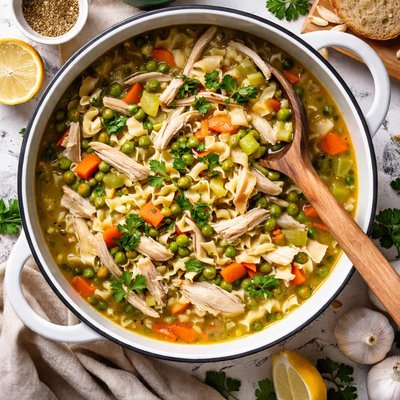 Image of After Thanksgiving Turkey and Noodles