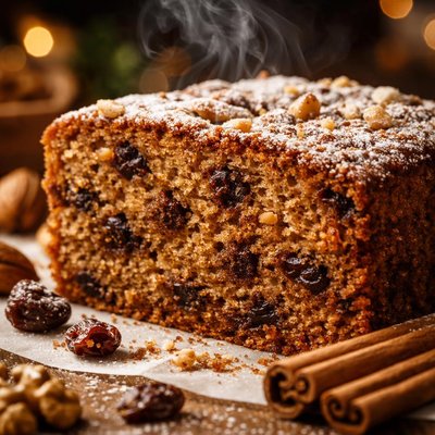 Image of Agios Fanourios Cake Fanouropita Spiced Raisin Cake No Eggs