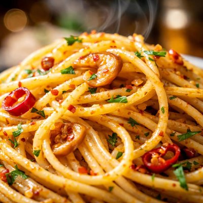 Image of Aglio Olio E Peperoncino Garlic Oil and Chilli Pasta Sauce