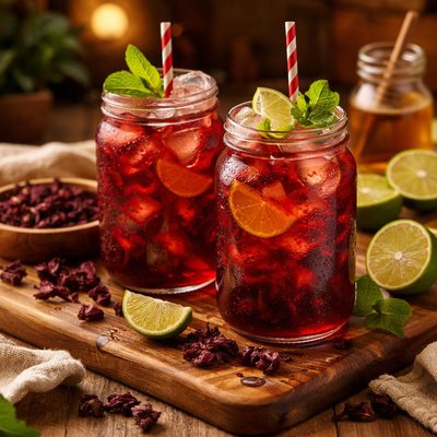 Image of Agua Fresca Flor De Jamaica Hibiscus Flower Iced Tea