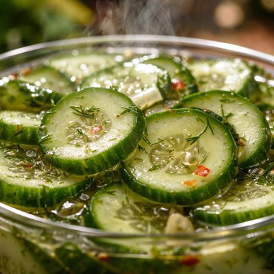 Image of Agurkesalat Cucumbers in Vinegar