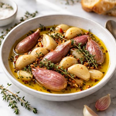 Image of Ail Ou Echalotes Confits Garlic or Shallot Confit