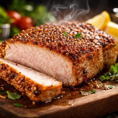 Image of Chuleta de cerdo frita al aire