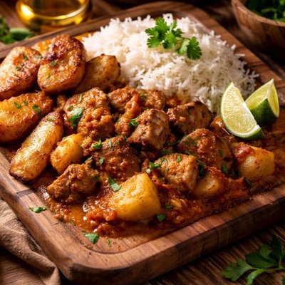 Image of Aji De Carne Bolivian Pork and Bananas