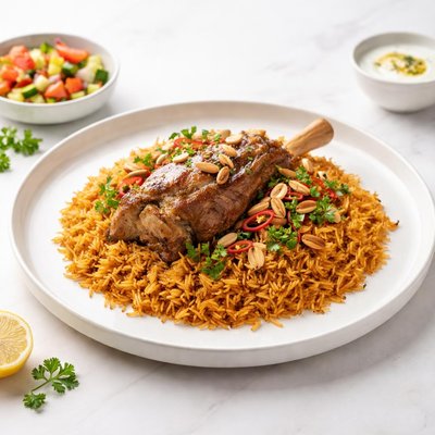 Image of Al Kabsa Traditional Saudi Rice Meat Dish
