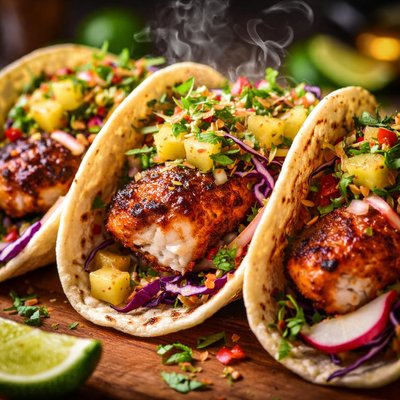 Image of Al Pastor Fish Tacos