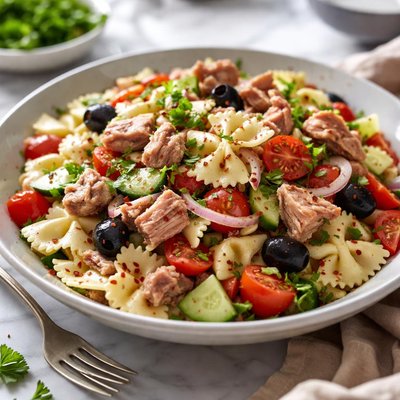 Image of Albacore Tuna and Bow Tie Pasta Salad
